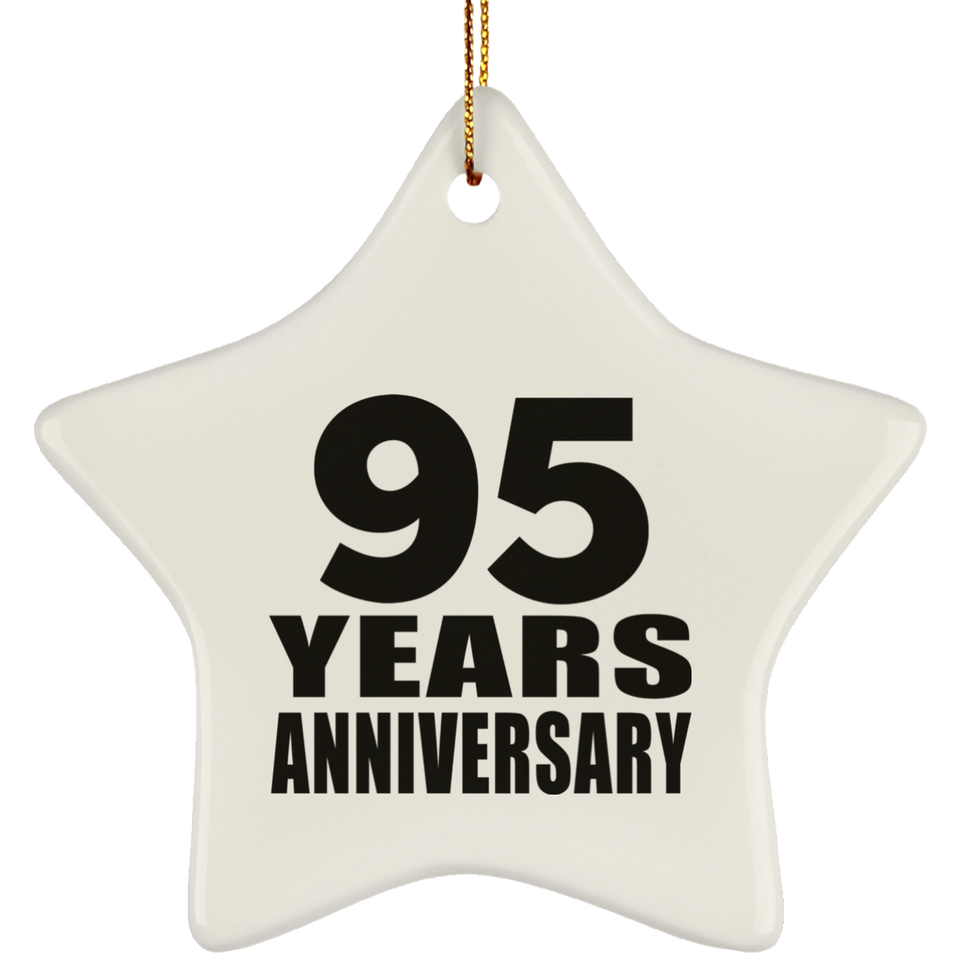 95th Anniversary 95 Years - Star Ornament
