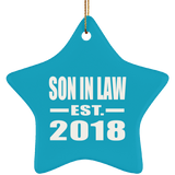 Son In Law Established EST. 2018 - Star Ornament