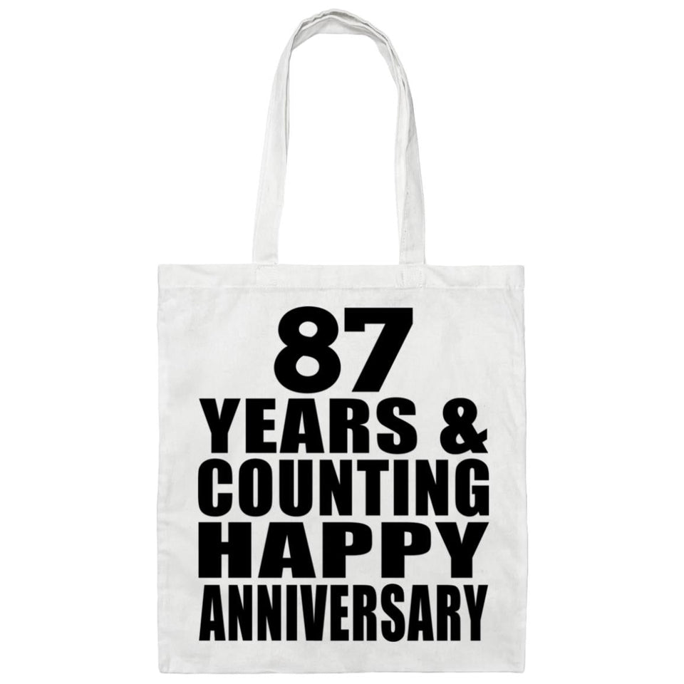 Happy 87th Anniversary 87 Years & Counting - Tote Bag White
