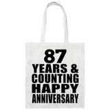 Happy 87th Anniversary 87 Years & Counting - Tote Bag White