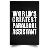 World's Greatest Paralegal Assistant - Poster Portrait