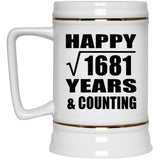 Happy 41st Anniversary Square Root of 1681 Years & Counting - Beer Stein