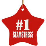 Number One #1 Seamstress - Star Ornament