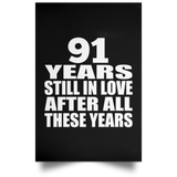91st Anniversary 91 Years Still In Love After These Years - Poster Portrait