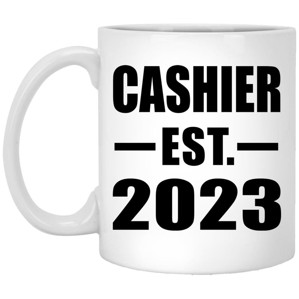 Cashier Established EST. 2023 - 11oz Coffee Mug
