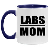 Labs Mom - 11oz Accent Mug Purple