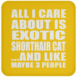 All I Care About Is Exotic Shorthair Cat - Drink Coaster