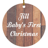 Jill Baby's First Christmas - Circle Ornament E