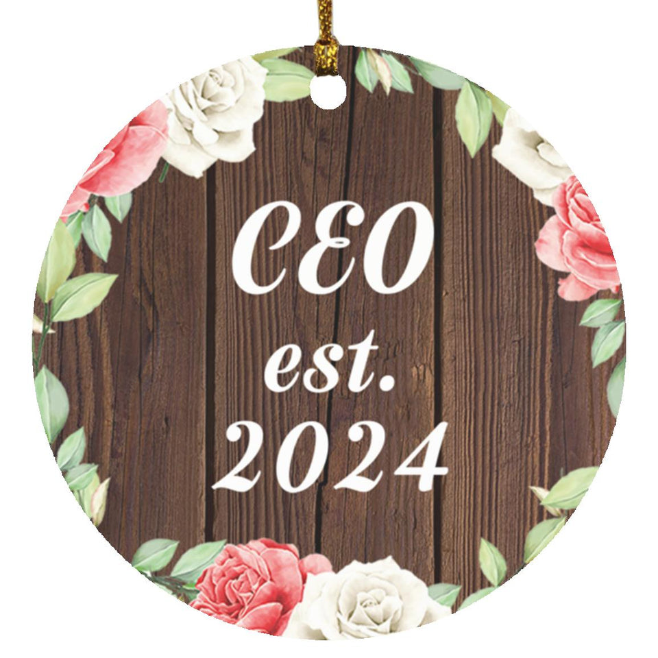 CEO Established Est. 2024 - Circle Ornament A