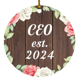 CEO Established Est. 2024 - Circle Ornament A