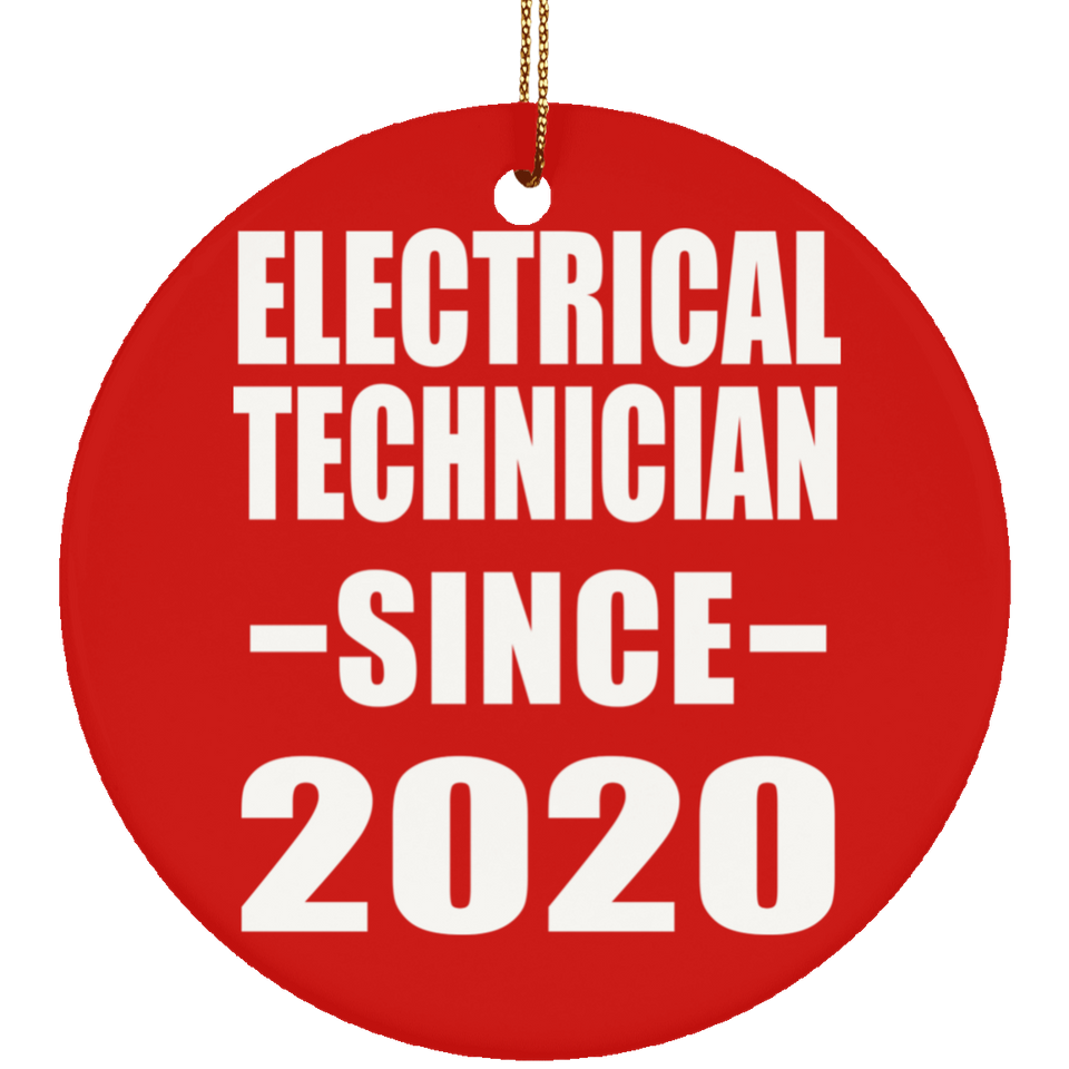 Electrical Technician Since 2020 - Circle Ornament