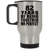 82nd Anniversary 82 Years Of Being Mr Perfect - Silver Travel Mug