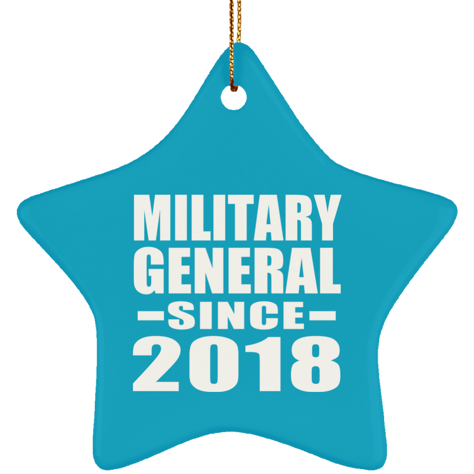 Military General Since 2018 - Star Ornament
