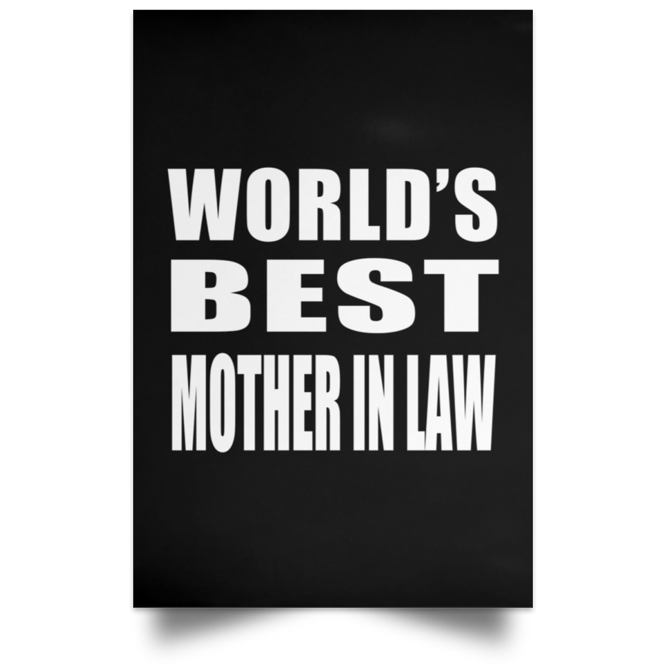 World's Best Mother In Law - Poster Portrait