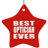 Best Optician Ever - Star Ornament