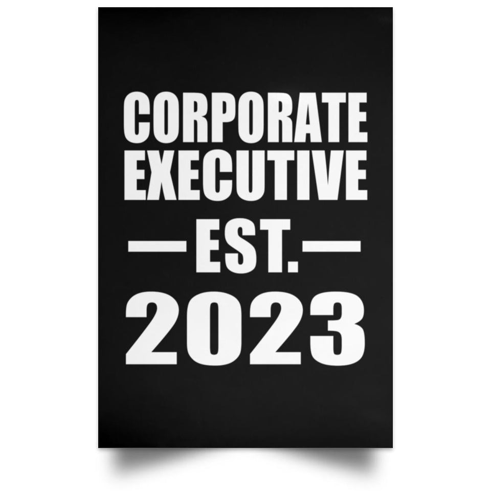 Corporate Executive Established EST. 2023 - Poster Portrait