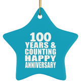Happy 100th Anniversary 100 Years & Counting - Star Ornament
