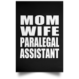 Mom Wife Paralegal Assistant - Poster Portrait