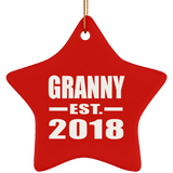Granny Established EST. 2018 - Star Ornament