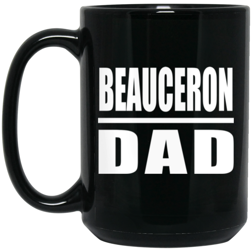 Beauceron Dad - 15oz Coffee Mug Black