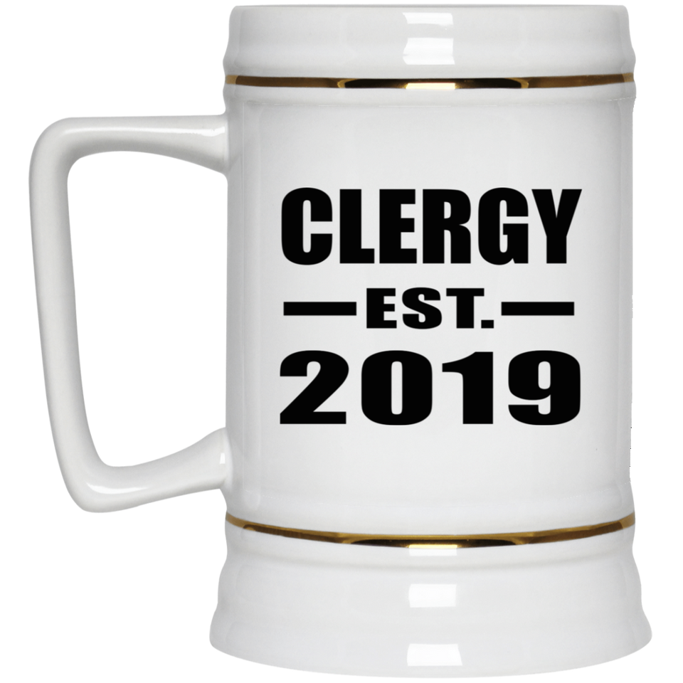 Clergy Established EST. 2019 - Beer Stein