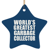 World's Greatest Garbage Collector - Star Ornament