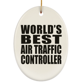 World's Best Air Traffic Controller - Oval Ornament