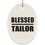 Blessed Tailor - Oval Ornament