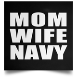 Mom Wife Navy - Poster Square