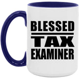 Blessed Tax Examiner - 15oz Accent Mug Purple