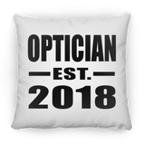 Optician Established EST. 2018 - Throw Pillow