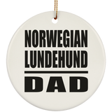 Norwegian Lundehund Dad - Circle Ornament