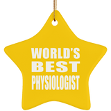 World's Best Physiologist - Star Ornament