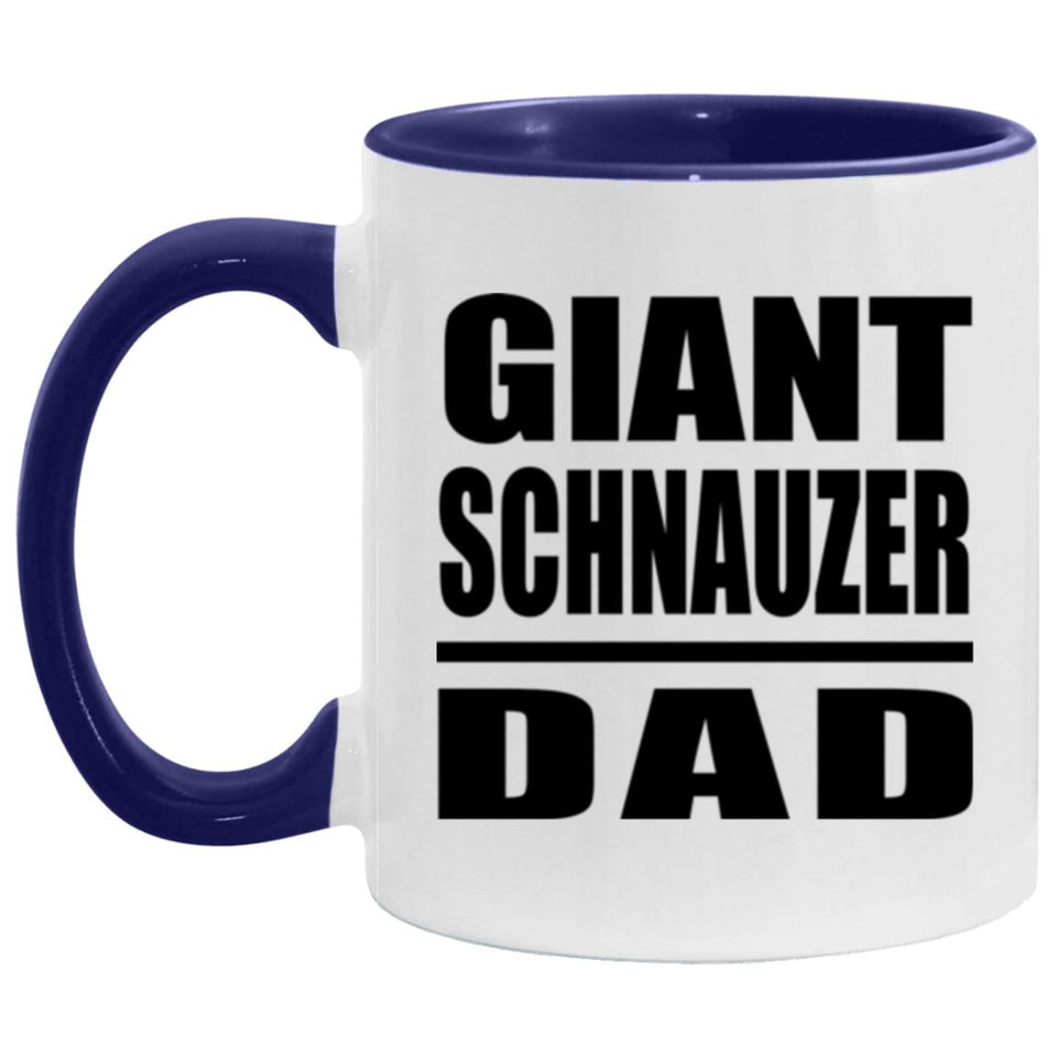 Giant Schnauzer Dad - 11oz Accent Mug Purple