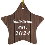 Statistician Established Est. 2024 - Star Ornament D