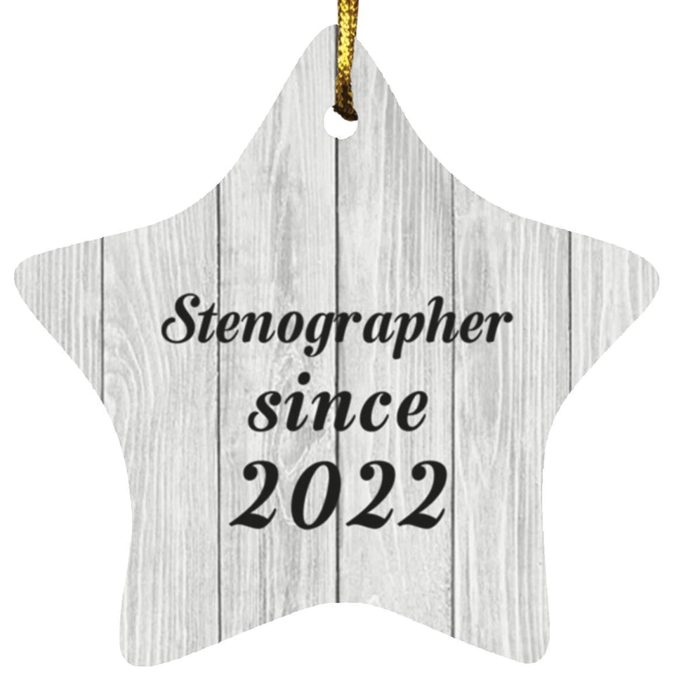 Stenographer Since 2022 - Star Ornament F