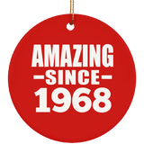 56th Birthday Amazing Since 1968 - Circle Ornament