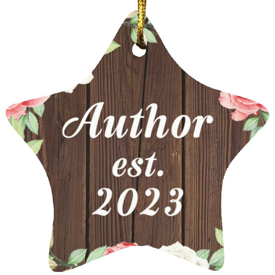 Author Established Est. 2023 - Star Ornament A