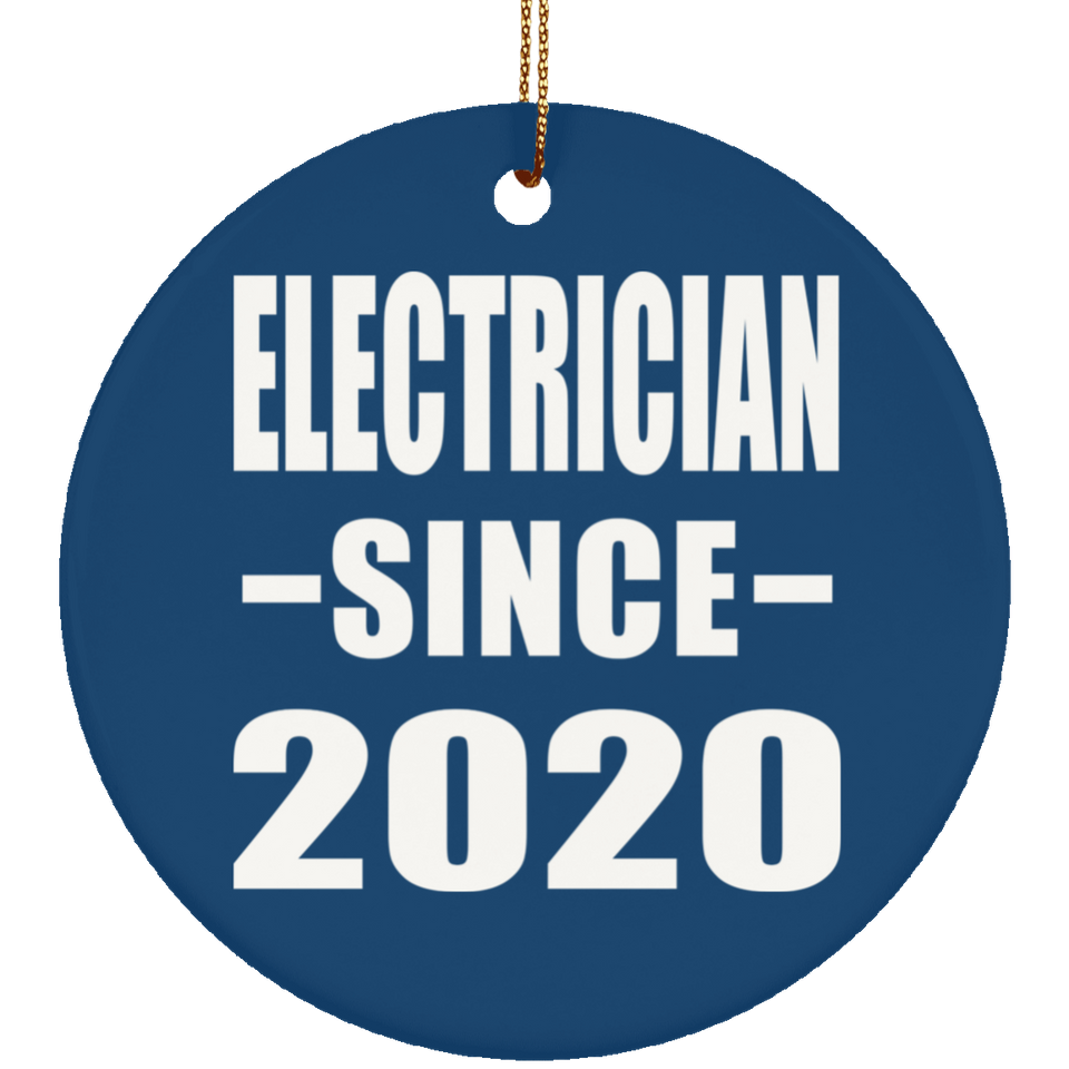 Electrician Since 2020 - Circle Ornament