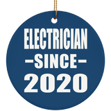 Electrician Since 2020 - Circle Ornament