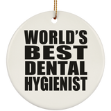 World's Best Dental Hygienist - Circle Ornament