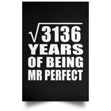 56th Anniversary Square Root of 3136 Years of Mr Perfect - Poster Portrait