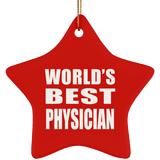 World's Best Physician - Star Ornament