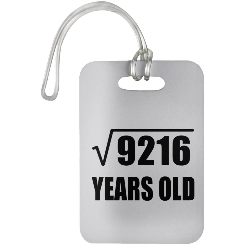 96th Birthday Square Root of 9216 Years Old - Luggage Bag Tag