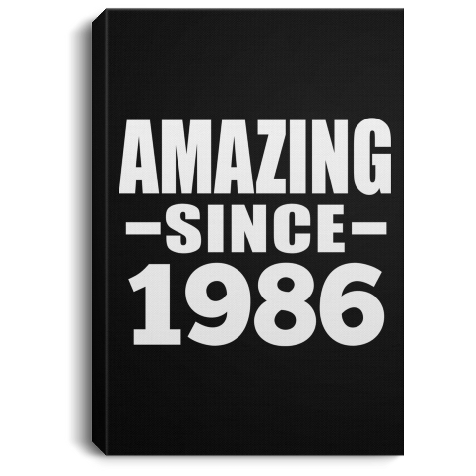 38th Birthday Amazing Since 1986 - Canvas Portrait
