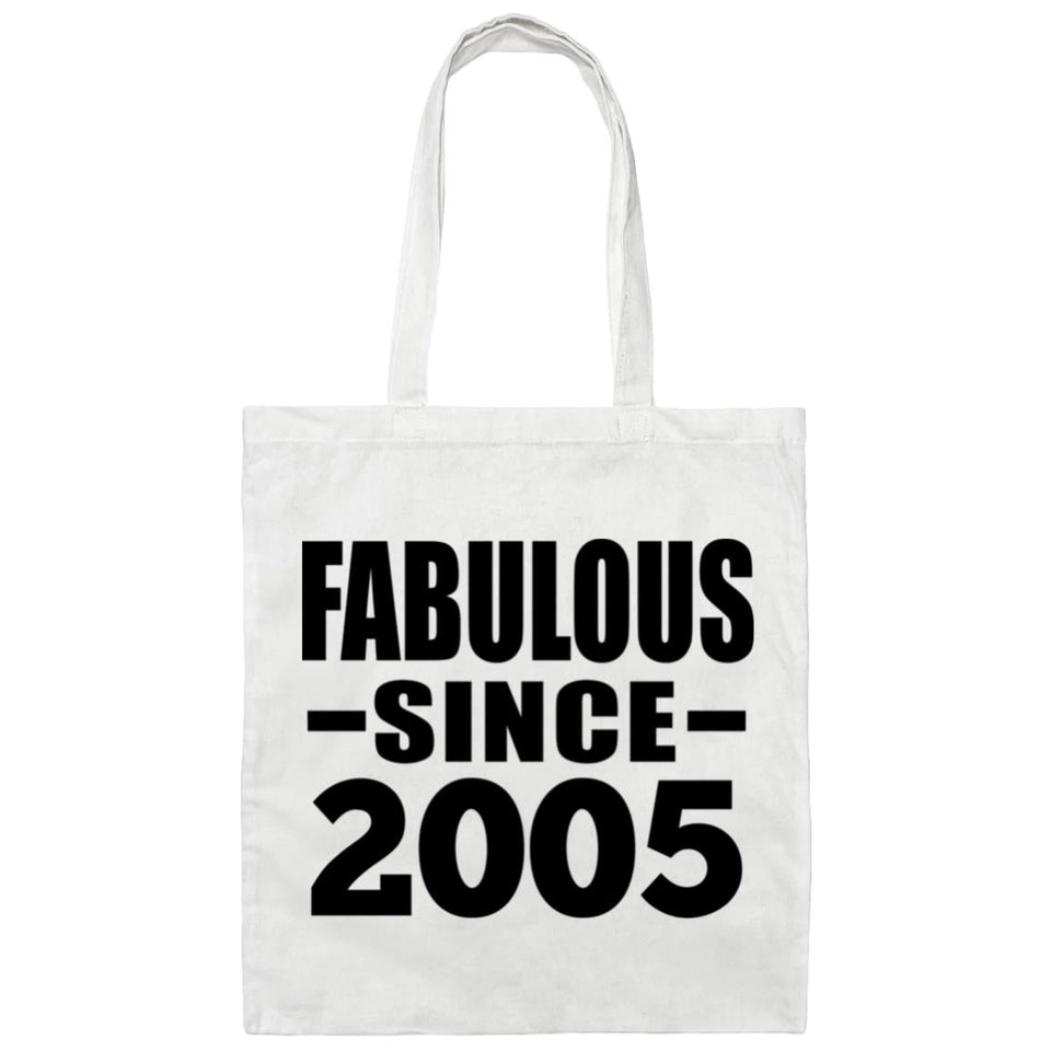 19th Birthday Fabulous Since 2005 - Tote Bag White