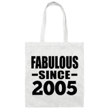 19th Birthday Fabulous Since 2005 - Tote Bag White