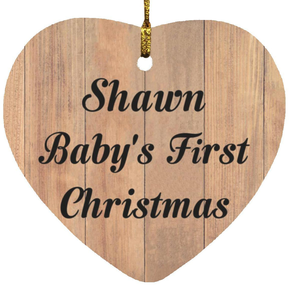 Shawn Baby's First Christmas - Heart Ornament C