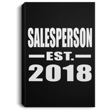 Salesperson Established EST. 2018 - Canvas Portrait