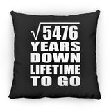 74th Anniversary Square Root of 5476 Years Lifetime To Go - Throw Pillow Black